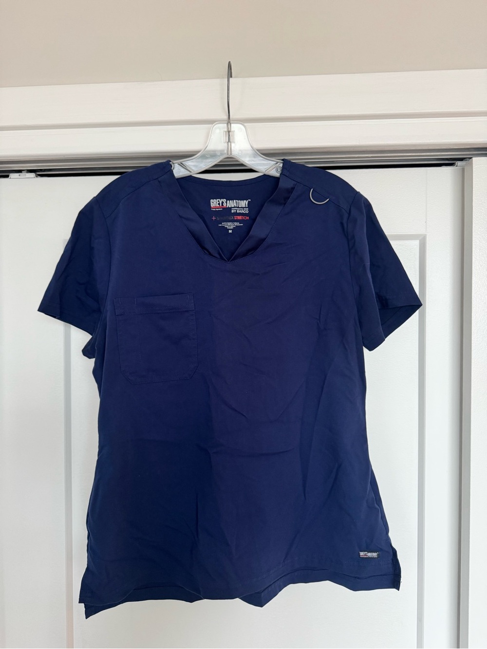 Grey's Anatomy Women’s Navy V-Neck Scrub Top